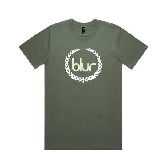 blur Wreath T-shirt Green